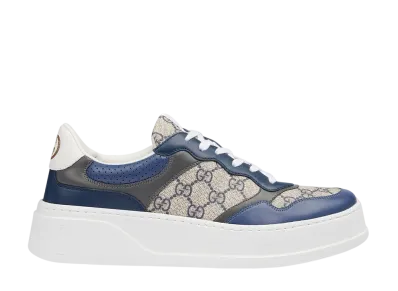 GUCCI Chunky Sneakers with GG "Beige/Blue"