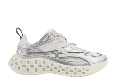 GUCCI Women's Cub3d Sneaker "White Demetra/Silver Demetra"