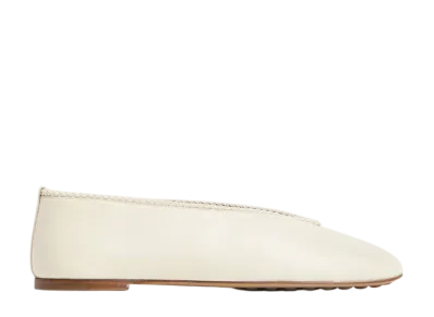 Bottega Veneta Women's Rosa Ballerina "Sea Salt"