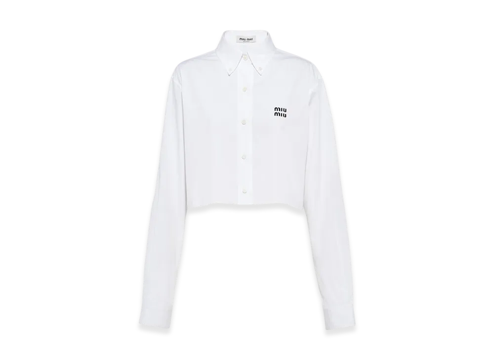 MIU MIU Women's Poplin Shirt "White"