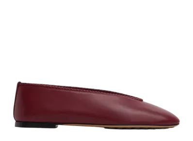 Bottega Veneta Women's Rosa Ballerina "Dark Apple Candy"