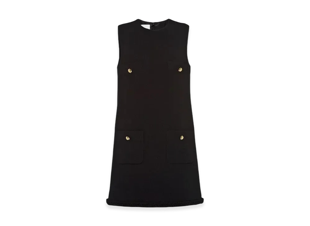 MIU MIU Women's Boucle Mini Dress "Black"