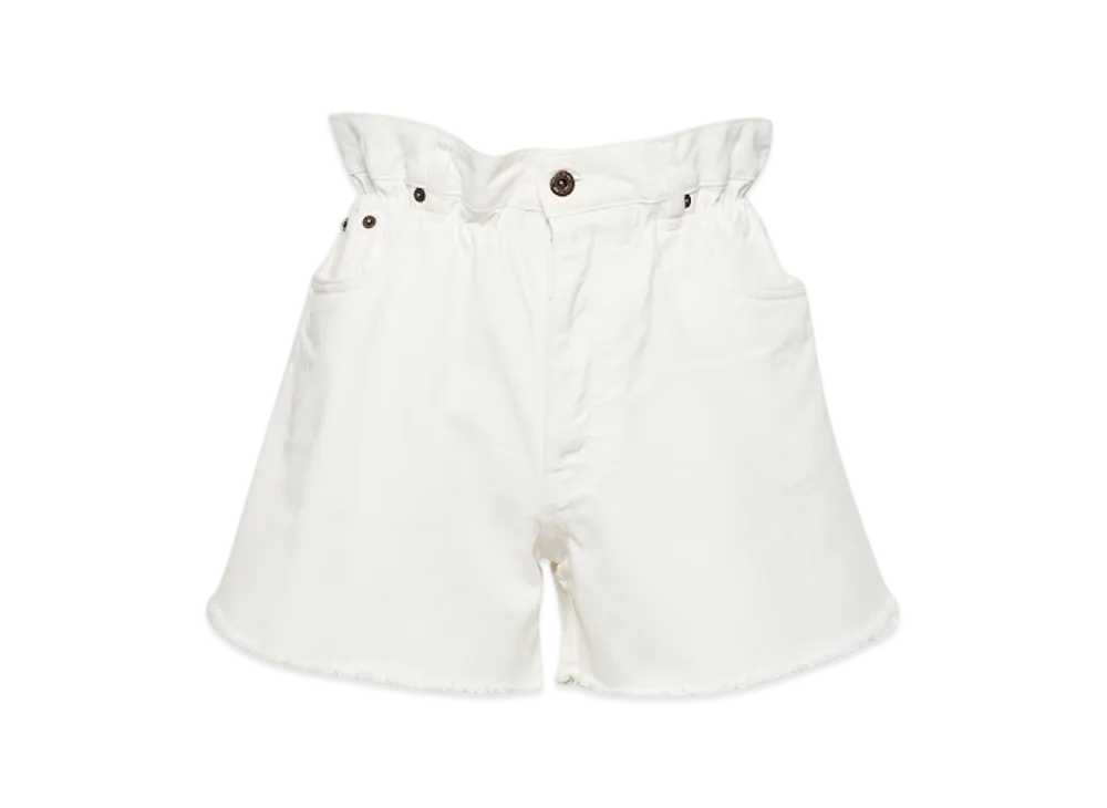 MIU MIU Women's Denim Shorts "White"