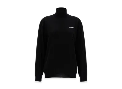 MIU MIU Women's Cashmere Turtleneck Sweater "Black"