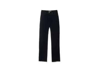 MIU MIU Women's Washed Velvet Pants "Black"