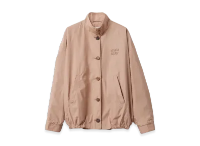 MIU MIU Women's Poplin Blouson Jacket "Cameo"
