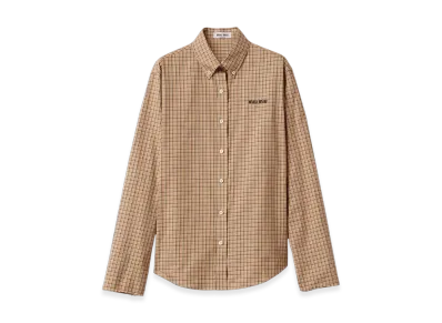 MIU MIU Women's Checked Shirt "Cord"