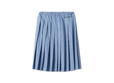 MIU MIU Women's Checked Skirt "Celeste/Blue"