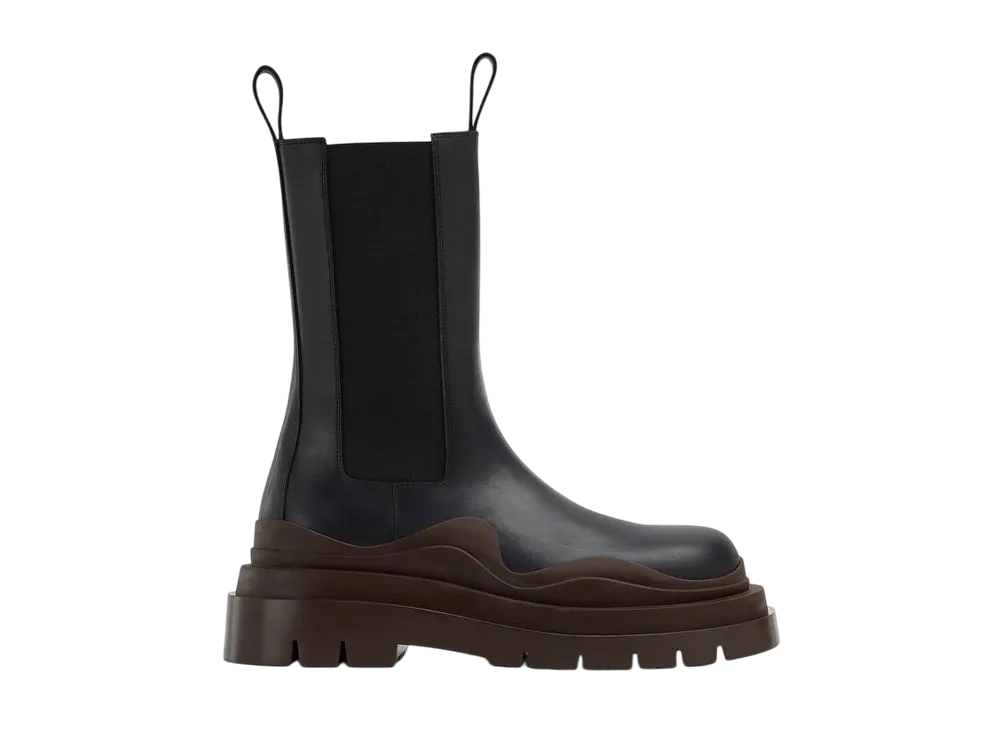 ボッテガヴェネタ ウィメンズ タイヤ チェルシーブーツ "ブラック/エボニー"