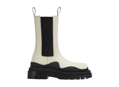 Bottega Veneta Women's Tire Chelsea Boot "Sea Salt/Black"
