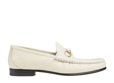 GUCCI Women's Horsebit 1953 Loafer "White Leather"