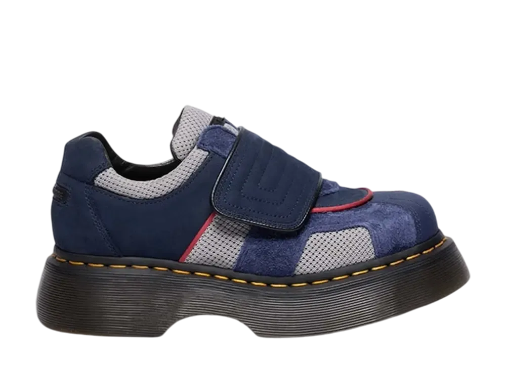 Dr.Martens Women's Buzz Strap Velcro Shoes "Midnight Blue/Mid Grey"
