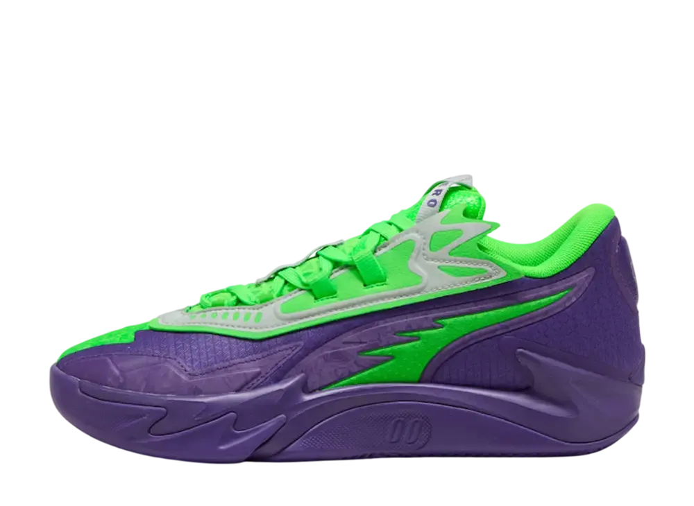 NXTPRO Hoops × Puma Scoot Zeros 2 "Team Violet/FluroGreen Pes"