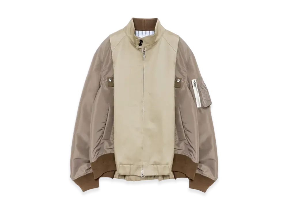 sacai Matsuzakaya Nagoya Store Renewal Commemorative Item Mens Blouson "Beige/Taupe"