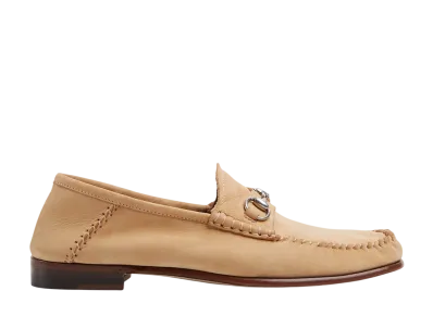 GUCCI Women's Gigi Loafer "Beige Suede"