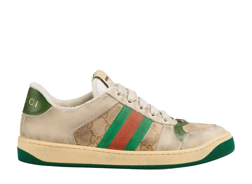 GUCCI Women's Screener Sneaker "Beige/Ebony"