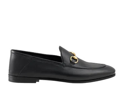 GUCCI Women's Brixton Leather Horsebit Loafer "Black Leather"