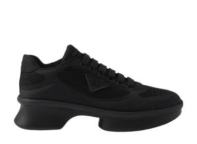 PRADA Women's Re-Nylon And Mesh Fabric Sneakers "Black"