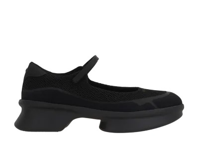 PRADA Women's Mesh Fabric Ballerinas "Black"