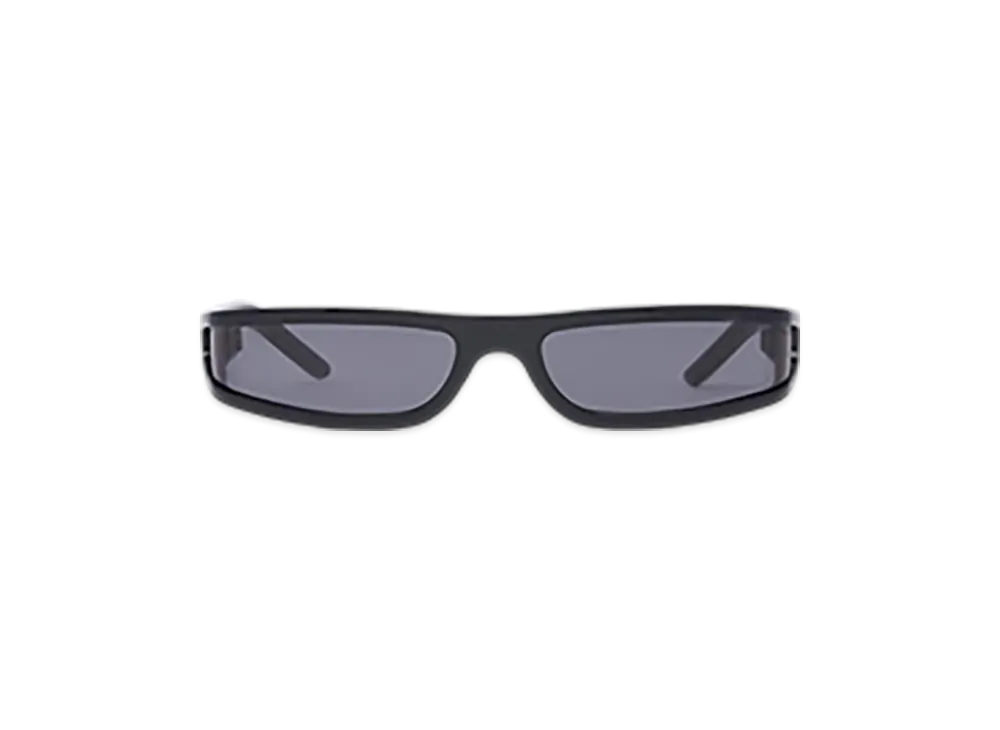 Rick Owens Fog Sunglasses "Black Temple/Black"