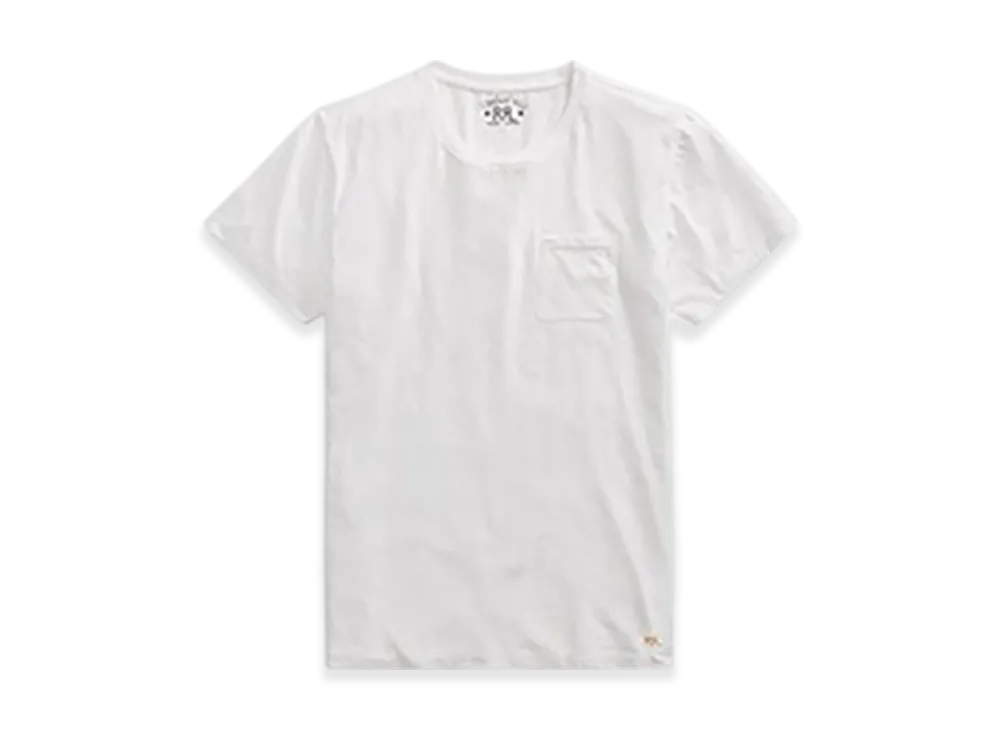 ダブルアールエル コットン ジャージー ポケット Tシャツ "ホワイト"
