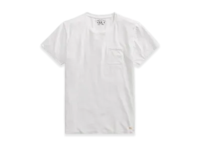 RRL Ralph Lauren Cotton Jersey Pocket T-shirt "White"