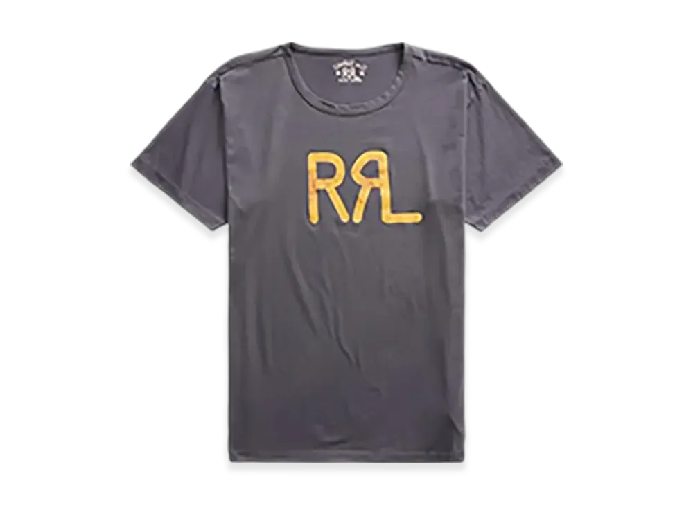 RRL Ralph Lauren Logo Jersey T-Shirt "Black"