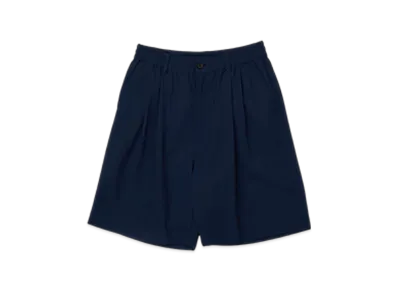 YOKE Wool Tropical 2Pleated Easy Shorts "Navy"
