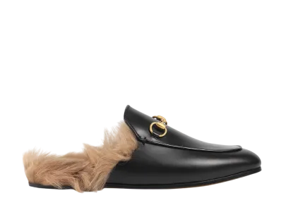 GUCCI Women's Princetown Re-Edition Leather Slipper "Black Leather"