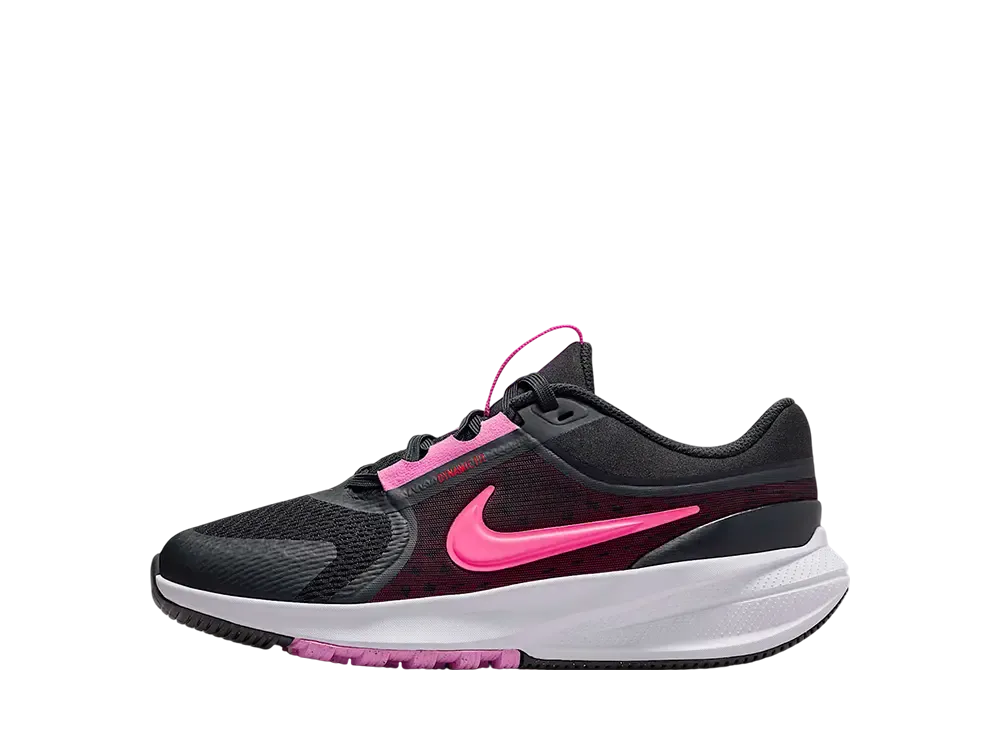 ナイキ GS スターランナー5 "オフノワール/プレイフルピンク/ブライトクリムゾン/ハイパーピンク" (キッズ)