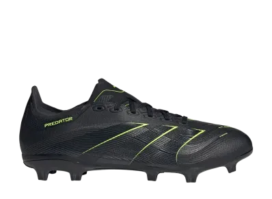 adidas Predator League Firm/Multi-Ground Cleats "Core Black/Carbon/Lucid Lemon"