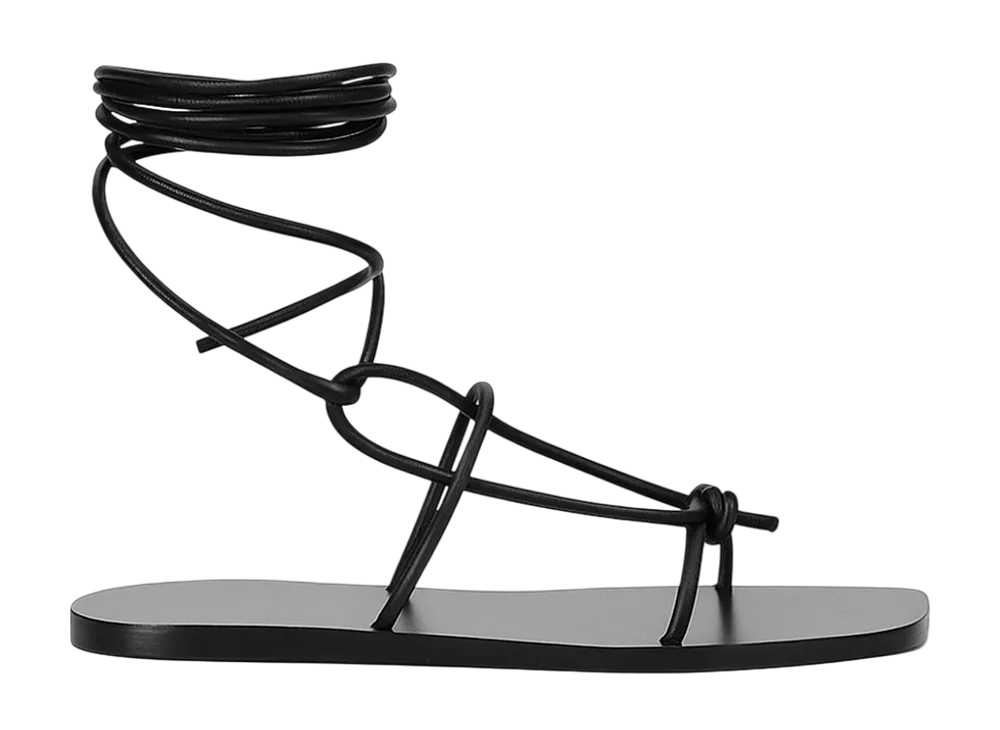 Rick Owens Women's SS25 Hollywood Penta Sandal "Black"