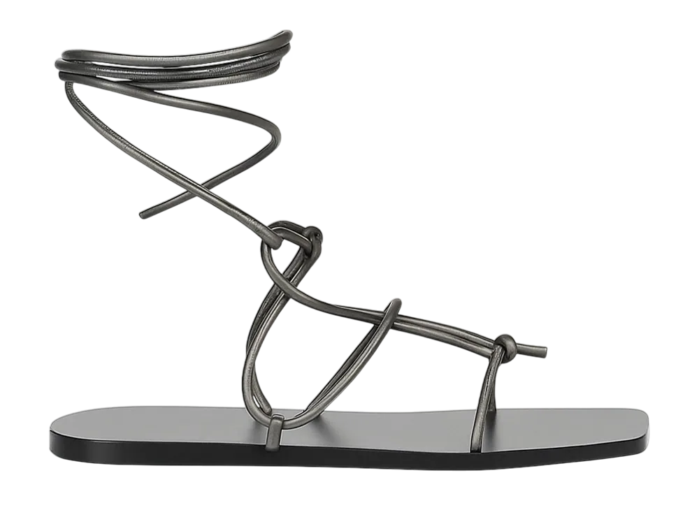 Rick Owens Women's SS25 Hollywood Penta Sandal "Gunmetal"