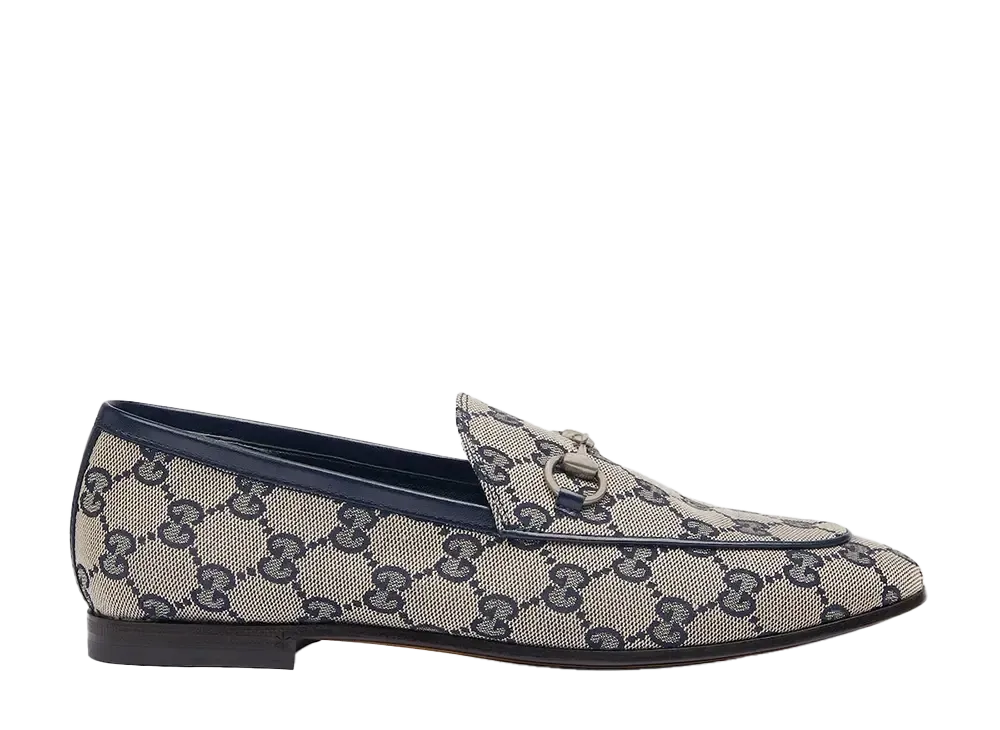 グッチ ウィメンズ ヨルダーン ローファー "ベージュ/ブルー"