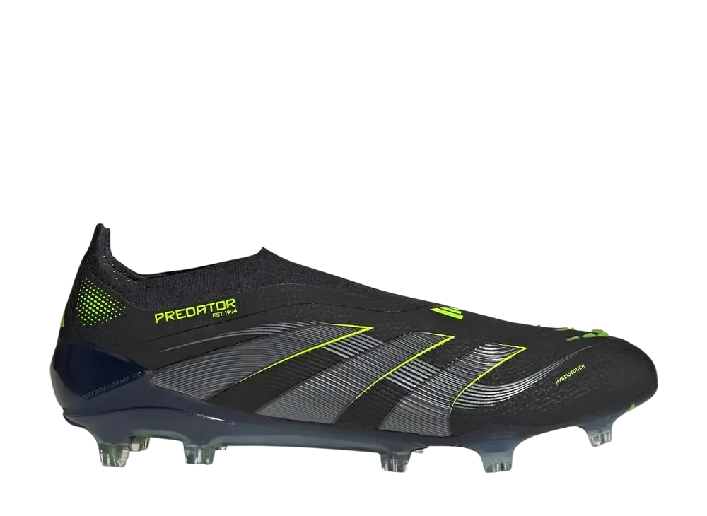 アディダス プレデター エリート レースレス FG スパイク "コアブラック/カーボン/ルシッドレモン"