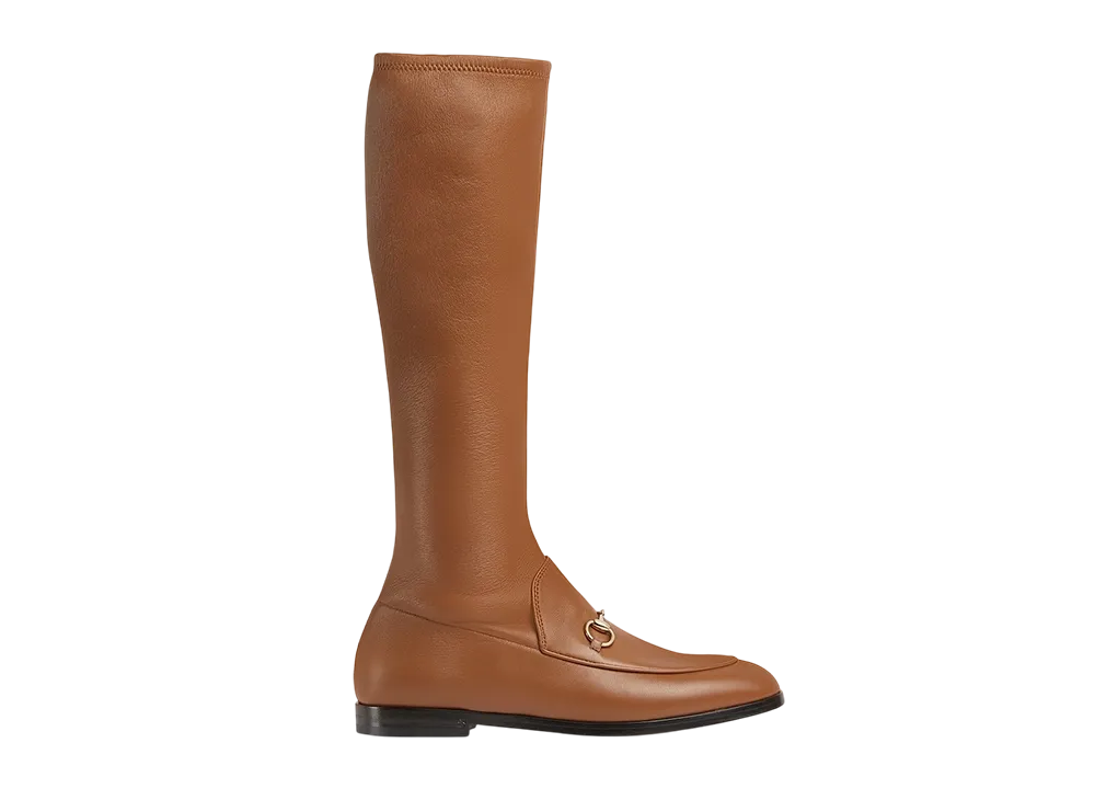 GUCCI Women's Jordaan Boot "Brown Leather"