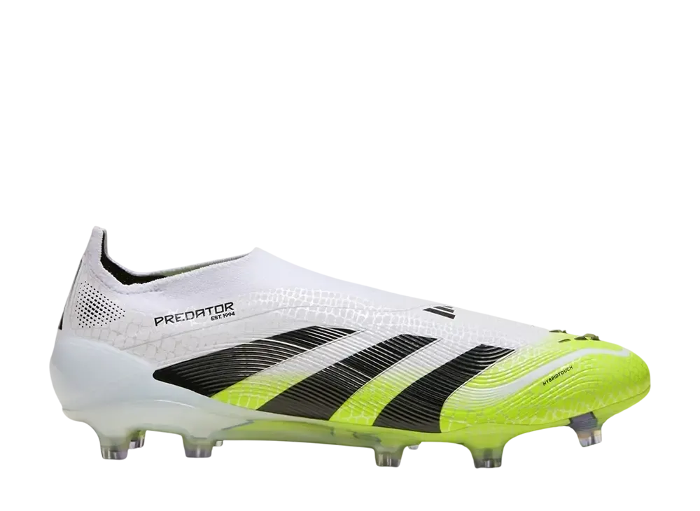アディダス プレデター エリート レースレス FG スパイク "クラウドホワイト/コアブラック/ルシッドレモン"