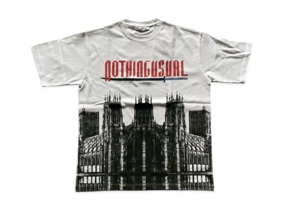 チルドレンオブザディスコーダンス キャッスル プリント Tシャツ "ホワイト"