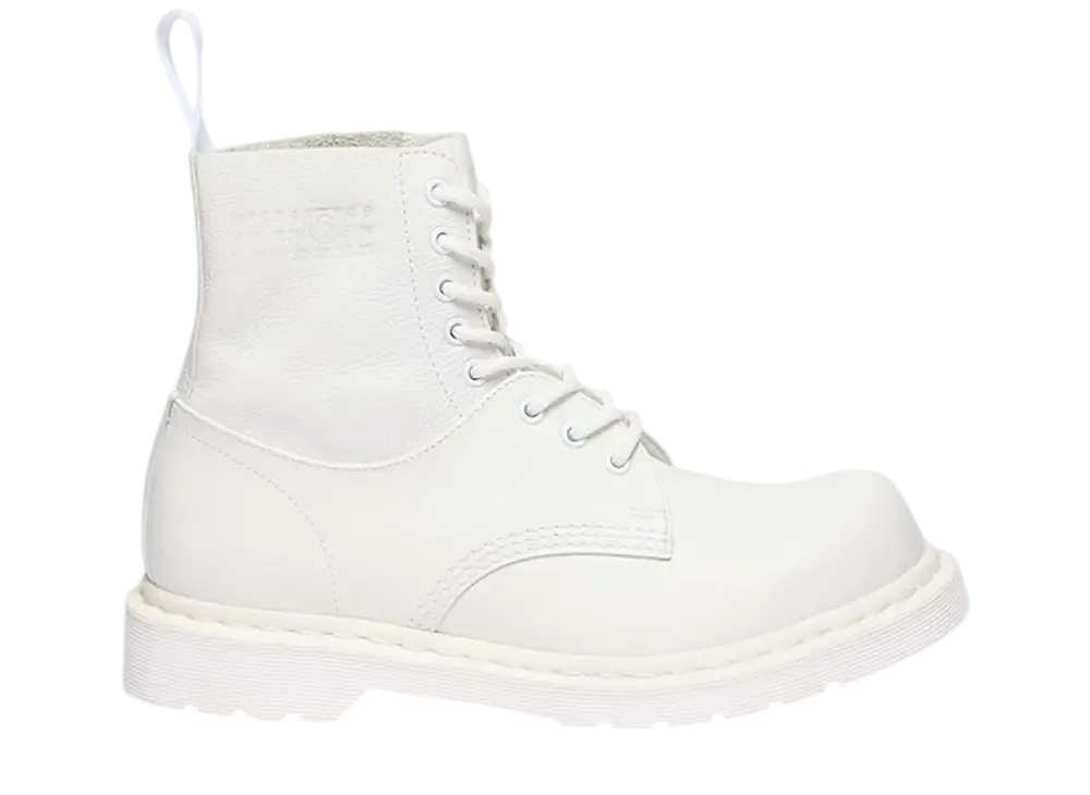 MM6 Maison Margiela × Dr.Martens 1460 Twist 8-Eye Boots "White"