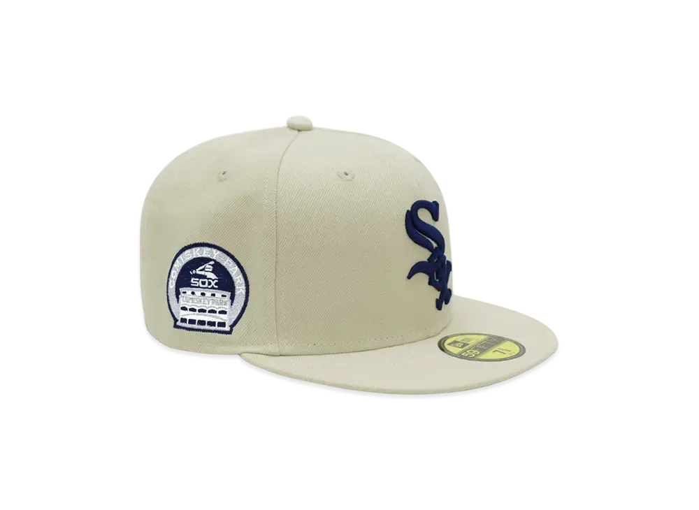 NEW ERA x THE CAP 'ONE STONE' 59Fifty Chicago White Sox "Stone White"