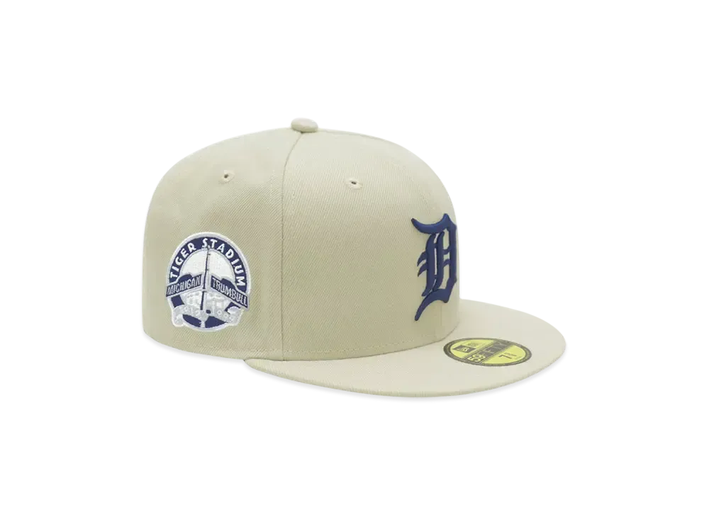 NEW ERA x THE CAP 'ONE STONE' 59Fifty Detroit Tigers "Stone White"