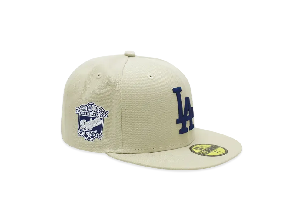 NEW ERA x THE CAP 'ONE STONE' 59Fifty Los Angeles Dodgers "Stone White"