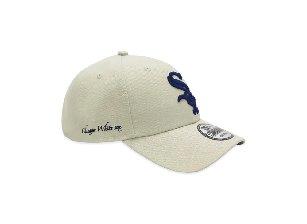 NEW ERA x THE CAP 'ONE STONE' 9Forty Chicago White Sox "Stone White"