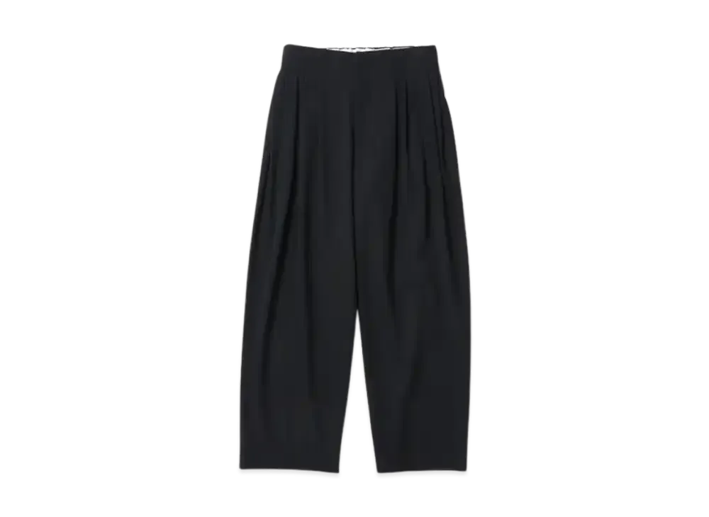 OVERCOAT Wool Gabardine 5tuck Trouser "Black"