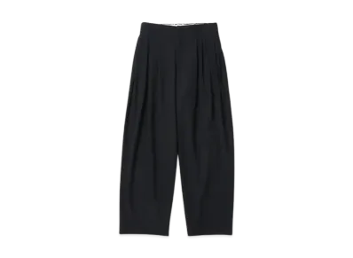 OVERCOAT Wool Gabardine 5tuck Trouser "Black"