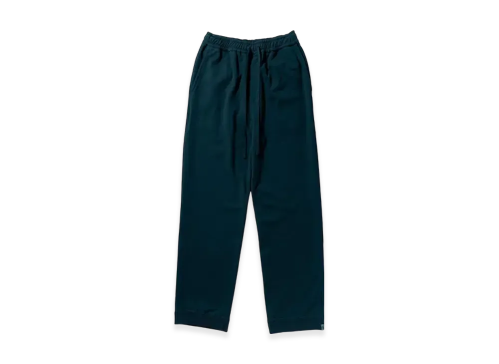 Perfect ribs Straight Wide Pants "Charcoal Green"