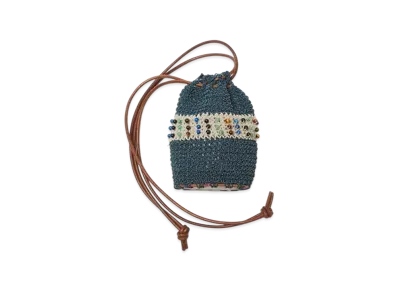 SUGARHILL Knitting Beads Bag Small "Mint Blue"