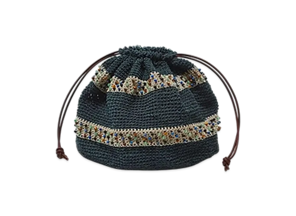 SUGARHILL Knitting Beads Bag Large "Mint Blue"