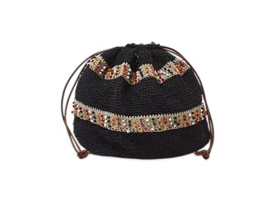 SUGARHILL Knitting Beads Bag Large "Black"
