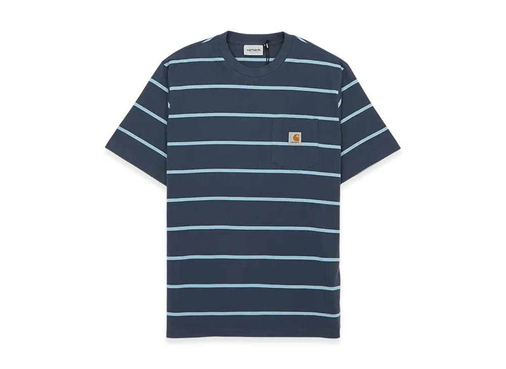 Carhartt WIP Aiken Pocket Short Sleeve T-Shirt "Navy"